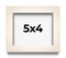 Photo Size Minimalist White Picture Frame - UV Acrylic, Foam Board Backing, Hanging Hardware
